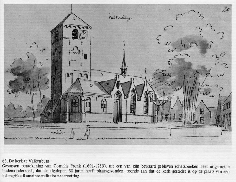 De kerk te Valkenburg van Cornelis Pronk
